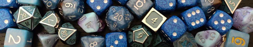 blue dice!