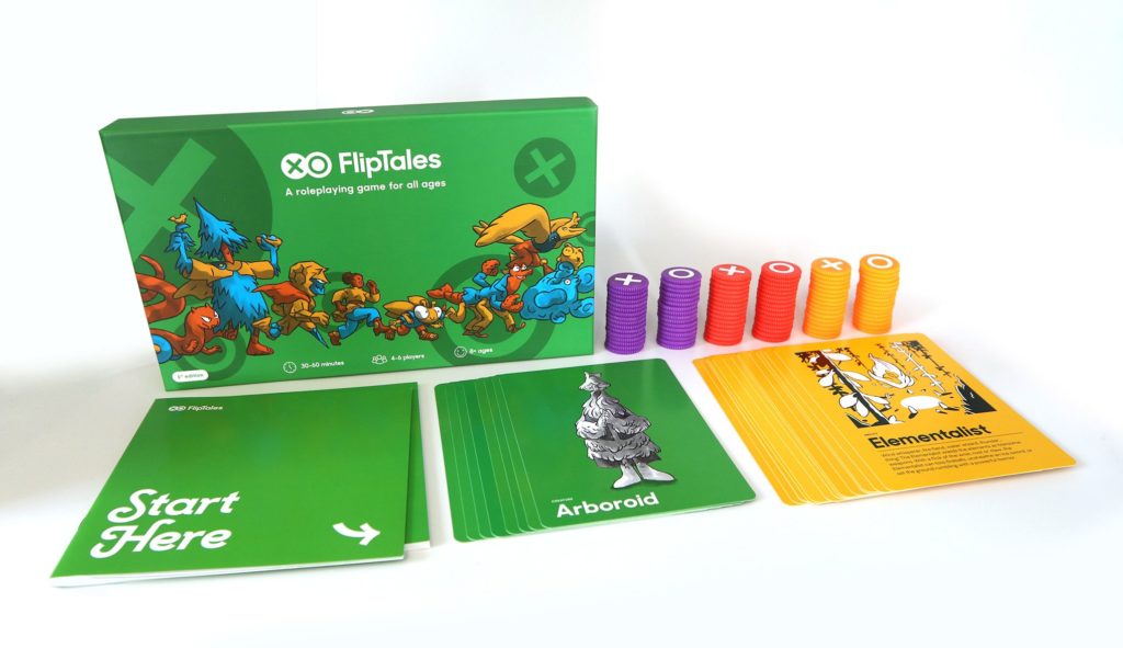 FlipTales (all ages table top role playing game) full game set - cards, tokens, and box