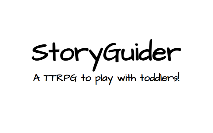 Logo for StoryGuider: A TTRPG to play with toddlers!