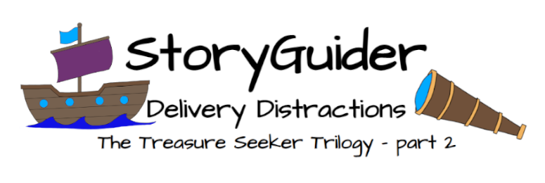StoryGuider Delivery Distraction title image - a high seas tabletop RPG adventure for kids!