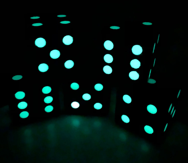 kid friendly dice alternatives - giant glow dice