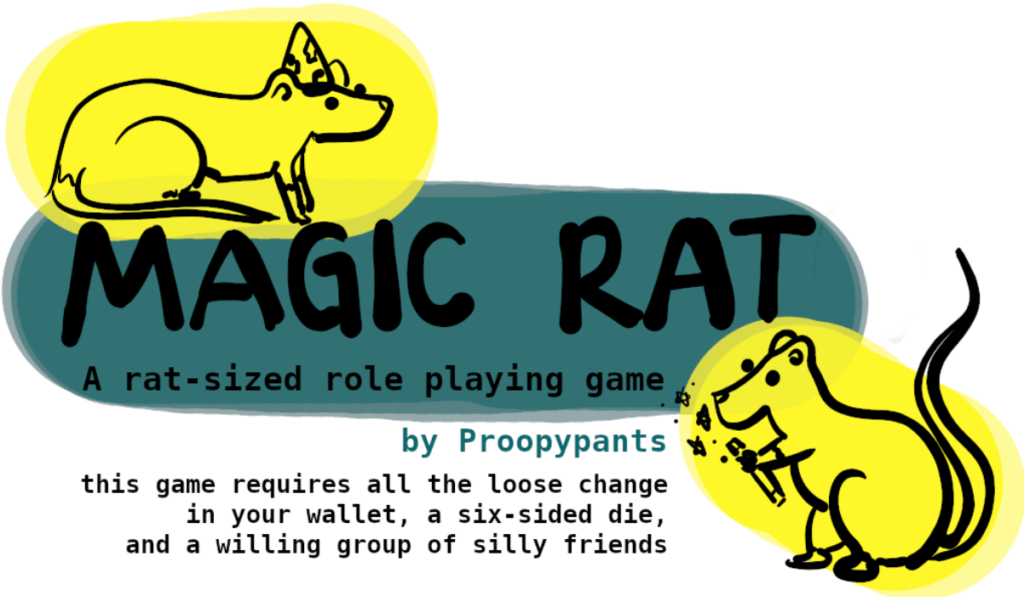 Magic Rat - a rules lite all ages tabletop RPG