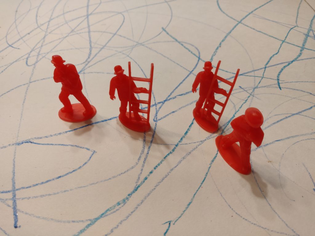 use dollar store action figures as tabletop game minis