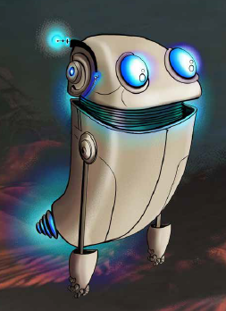 Amazing Tales tabletop RPG for kids - robot artwork