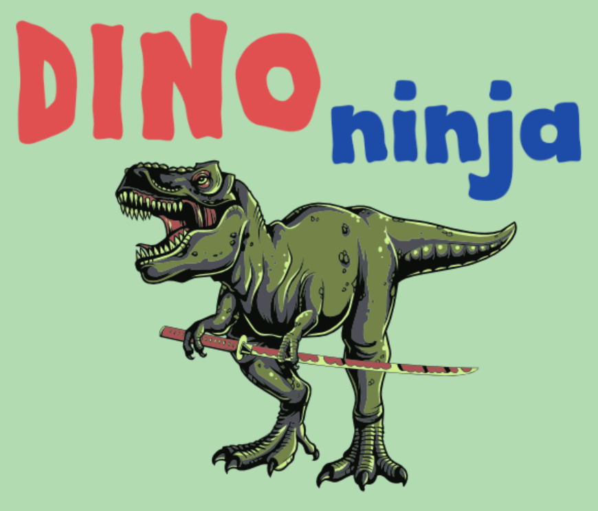 Dino Ninja tabletop roleplaying game cover
