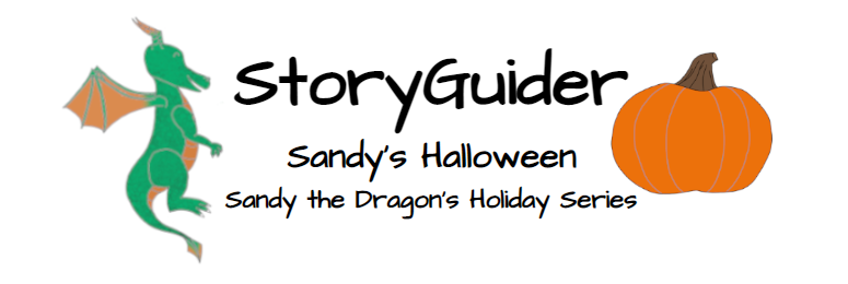 StoryGuider Halloween title page - a halloween tabletop RPG adventure for kids!
