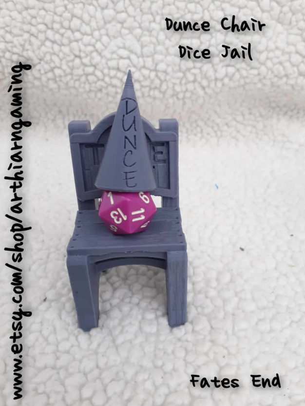 D&D dice timeout chair
