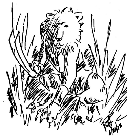 Hero's Tale - lion folk illustration