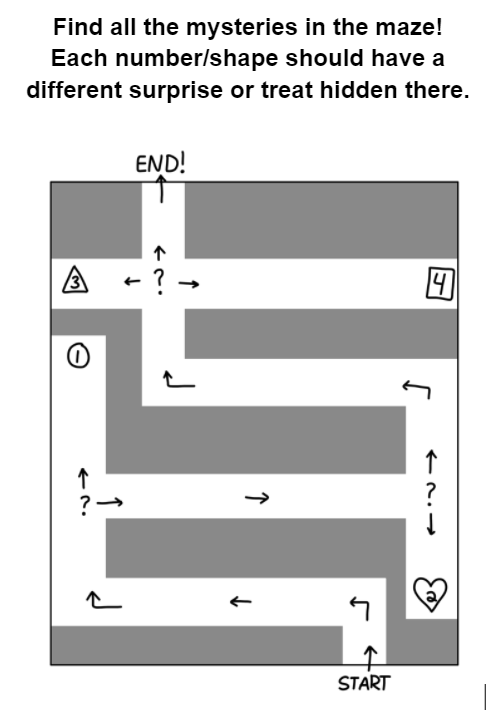 Secrets maze from StoryGuider RPG