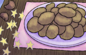 cookies! and gold stars from Babies and Broadswords RPG