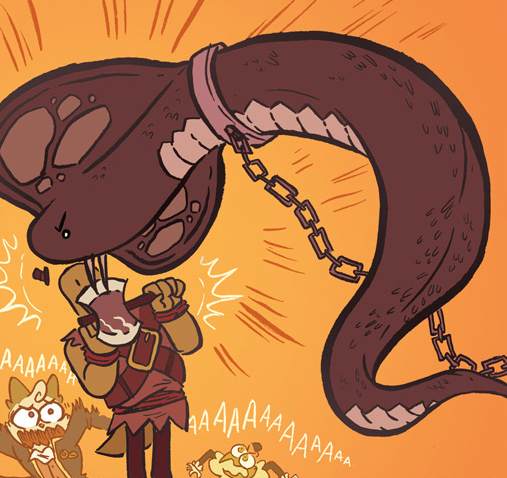 Dungeon Critters - goro and the snake