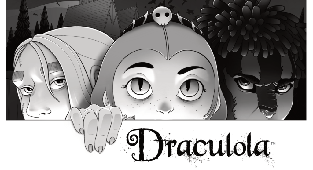 Draculola, a spooky TTRPG for kids - title image