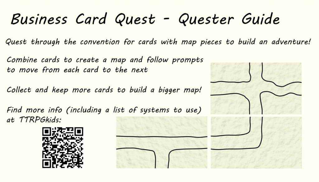 Business Card Quest - Quest Guide card
