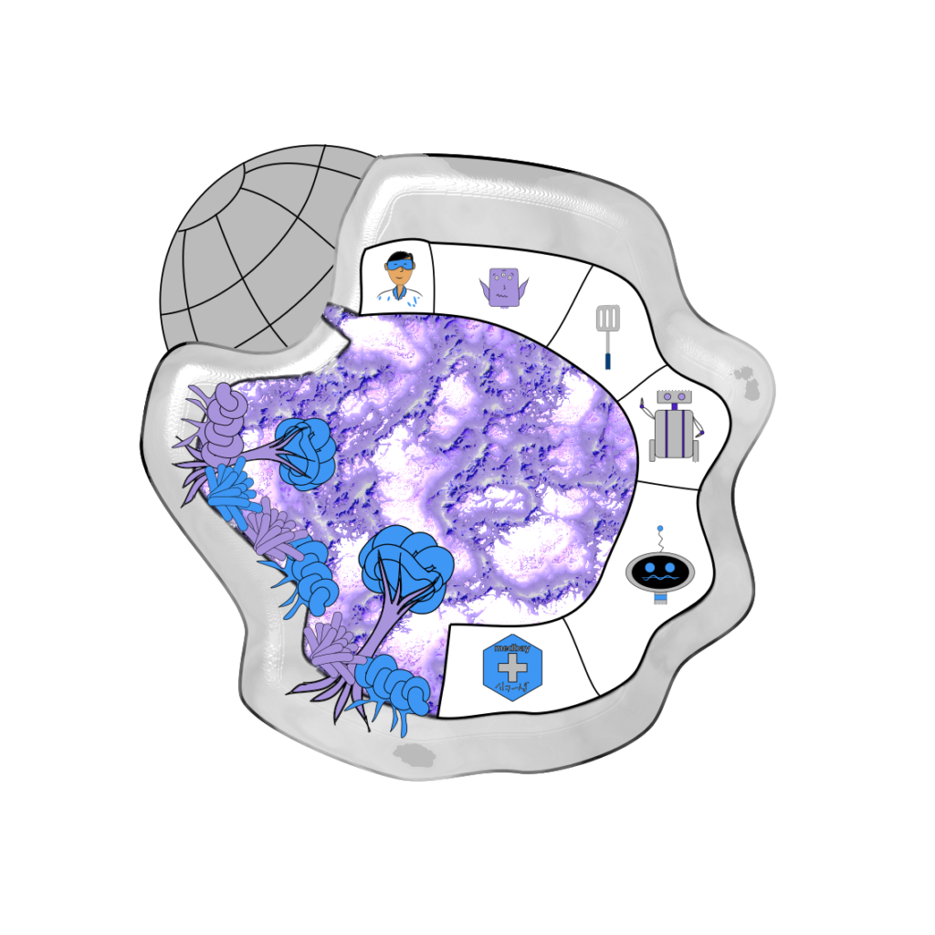 STEM Station - space station in an asteroid for the STEM Station TTRPG adventure