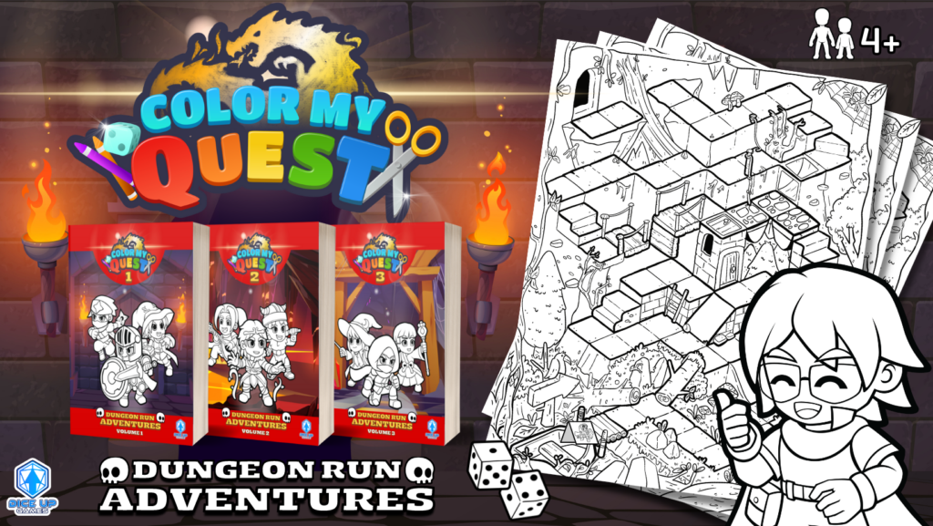 Dungeon Run Adventures - books and map
