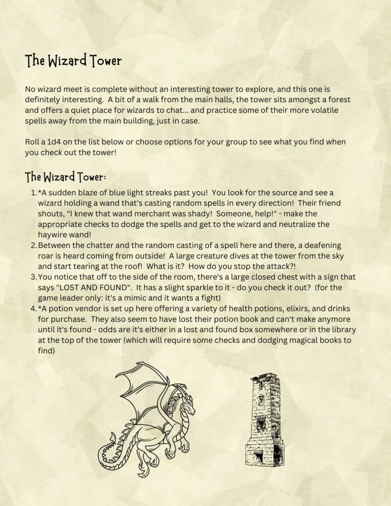preview page for the wizard tower