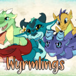 Wyrmlings cover page image showing multiple adorable dragons