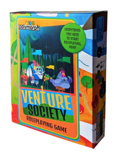 Venture Society Roleplaying Game box and cover