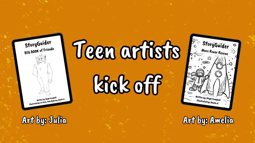 Teen artists kick off Art by Julia, Art by Amelia