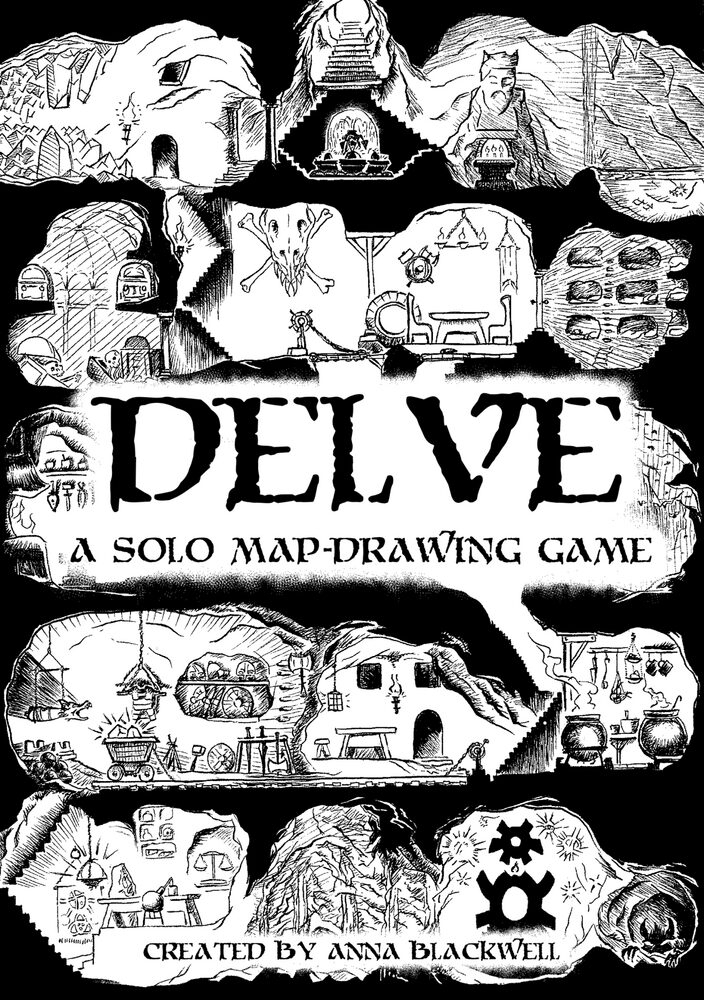Cover for Delve
a solo map drawing game
