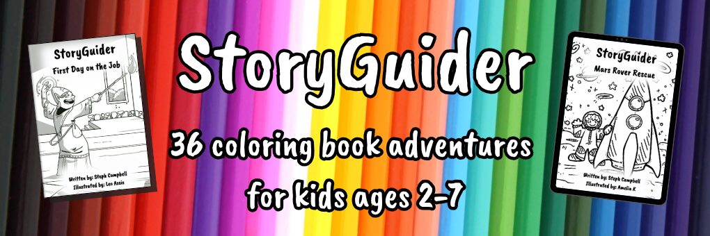 StoryGuider 
36 coloring book adventures for kids ages 2-7
