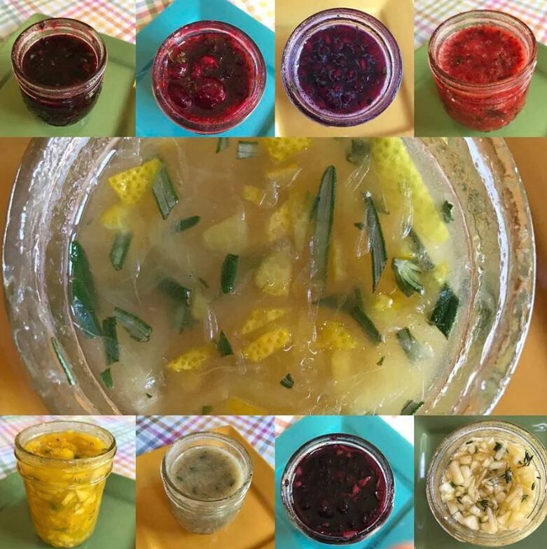 Example jams from the Dragonfly Jam section in Cooking With Dice, showing some of the variety that you can get from using roll tables!