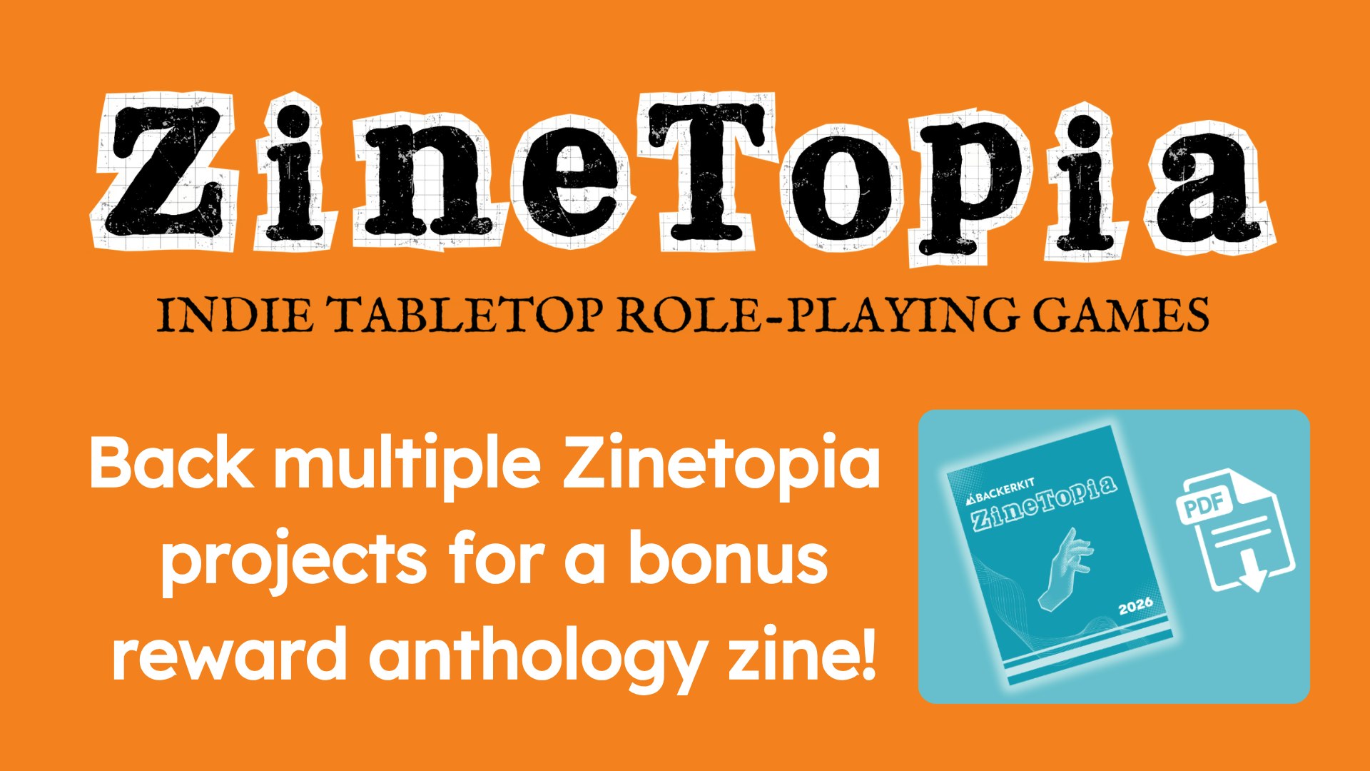 zinetopia back multiple zinetopia projects for a bonus reward anthology zine!