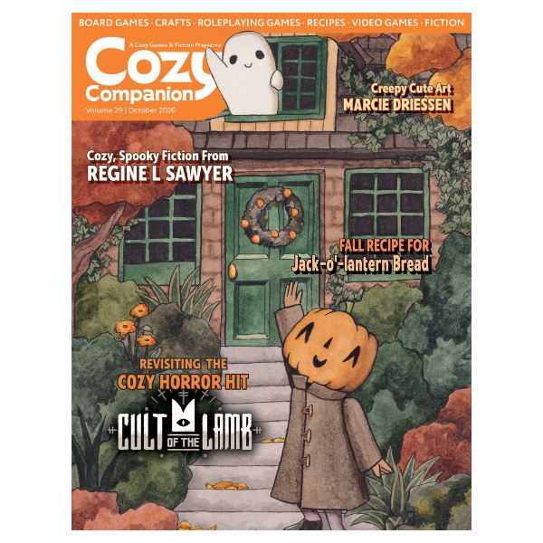 shows an image of the cover of the magazine featuring a cute character with a pumpkin head